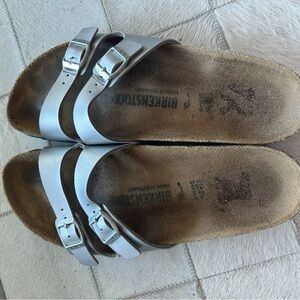 Birkenstock Women's Metallic Silver Sandals